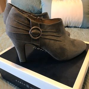Grey Suede Bootie